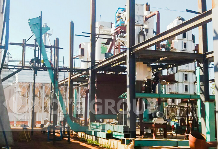 Línea de producción de aceite de soja en Paraguay